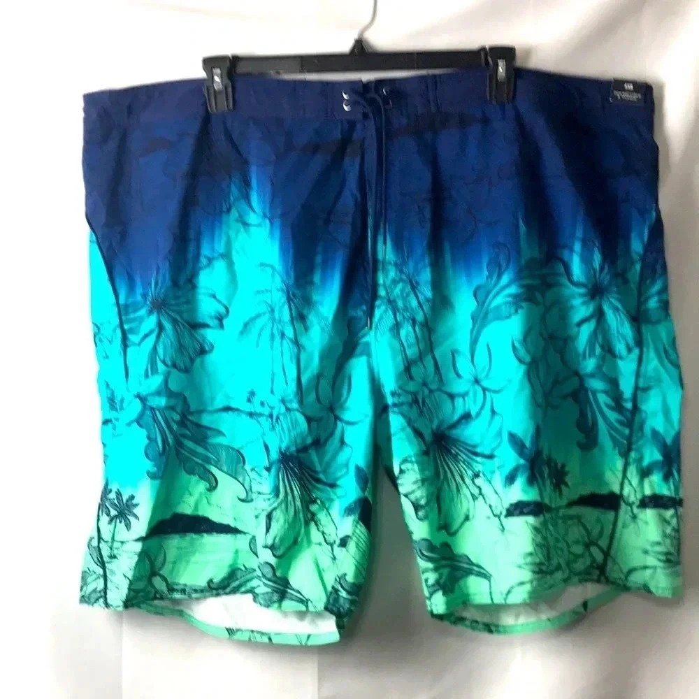 NWT ROUNDTREE‎ & YORKE MENS 4XB SWIMSUIT. 52Wx24”L